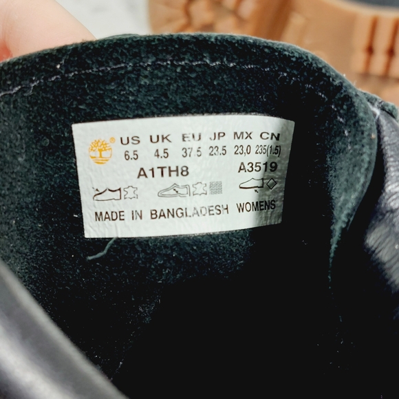 Timberland Women's Jayne 6-inc Black Lace Up Waterproof Boots K590 - Picture 11 of 12